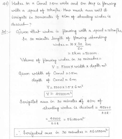 RD Sharma Class 10 Solutions Surface areas and Volumes Ex 16.1 Q40