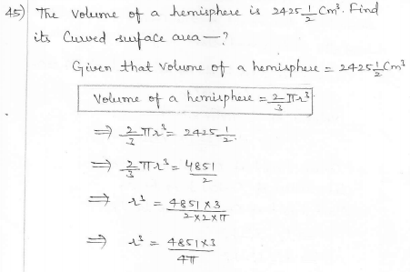 RD Sharma Class 10 Solutions Surface areas and Volumes Ex 16.1 Q45_i