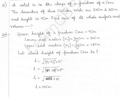 RD Sharma Class 10 Solutions Surface areas and Volumes Ex 16.3 Q16_i