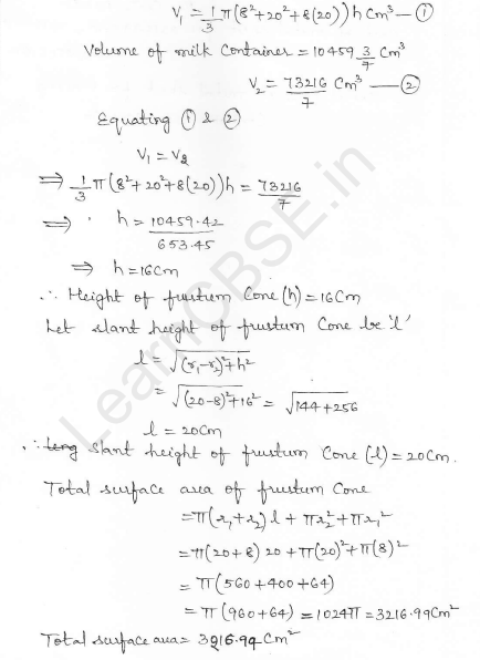 RD Sharma Class 10 Solutions Surface areas and Volumes Ex 16.3 Q17_ii