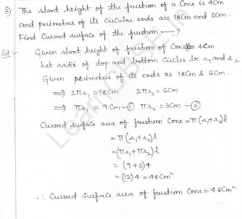 RD Sharma Class 10 Solutions Surface areas and Volumes Ex 16.3 Q3