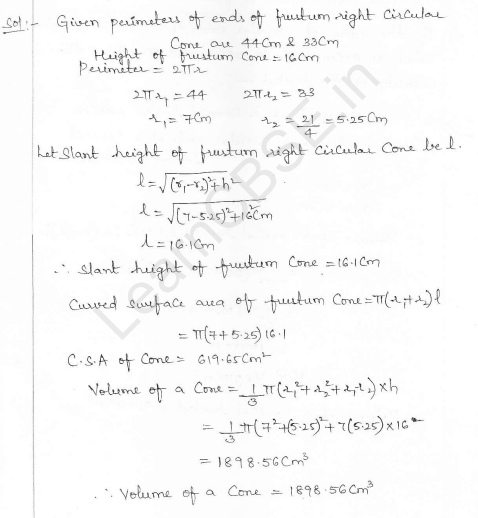 RD Sharma Class 10 Solutions Surface areas and Volumes Ex 16.3 Q4_i