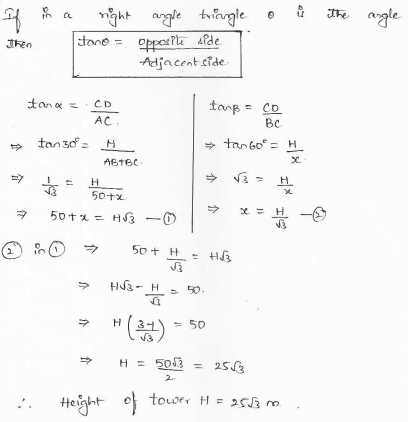 RD-Sharma-class 10-maths-Solutions-chapter 12 - Applications of Trigonometry -Exercise 12.1 -Question-10_1