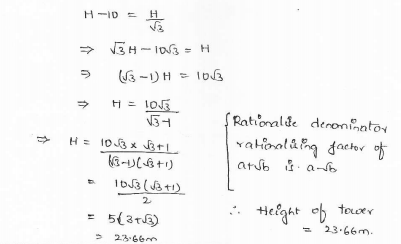 RD-Sharma-class 10-maths-Solutions-chapter 12 - Applications of Trigonometry -Exercise 12.1 -Question-11_2
