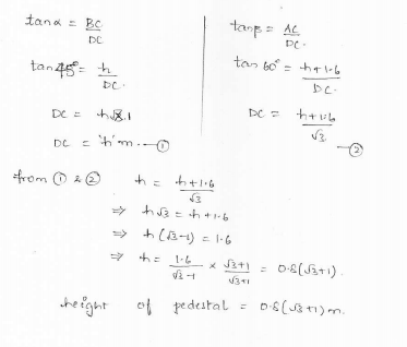 RD-Sharma-class 10-maths-Solutions-chapter 12 - Applications of Trigonometry -Exercise 12.1 -Question-26_1