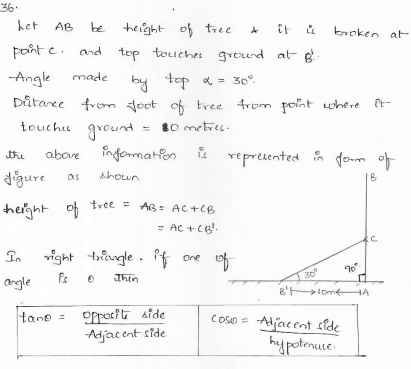 RD-Sharma-class 10-maths-Solutions-chapter 12 - Applications of Trigonometry -Exercise 12.1 -Question-36
