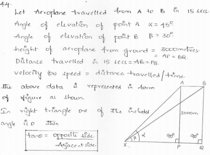 RD-Sharma-class 10-maths-Solutions-chapter 12 - Applications of Trigonometry -Exercise 12.1 -Question-44