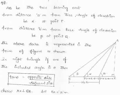RD-Sharma-class 10-maths-Solutions-chapter 12 - Applications of Trigonometry -Exercise 12.1 -Question-48