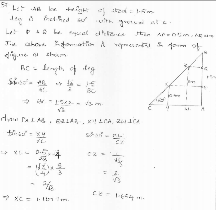 RD-Sharma-class 10-maths-Solutions-chapter 12 - Applications of Trigonometry -Exercise 12.1 -Question-57