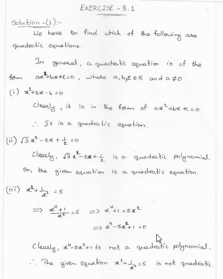 Rd-sharma-class-10-solutions-chapter-8-Quadratic-Equations-ex-8.1-q1
