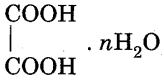 hydrated oxalic acid