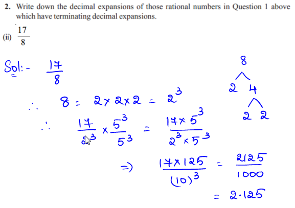 NCERT Solutions for Class 10 Chapter 1 Real numbers Ex 1.4 Q2 ii