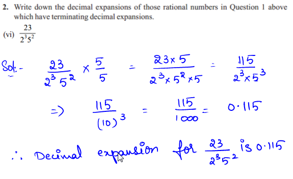 NCERT Solutions for Class 10 Chapter 1 Real numbers Ex 1.4 Q2 vi