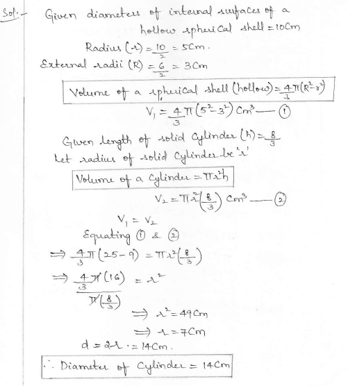 RD Sharma Class 10 Solutions Surface areas and Volumes Ex 16.1 Q36
