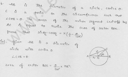 RD-Sharma-class 10-maths-Solutions-chapter 15-Areas related to Circles- Exercise 15.3-Question-6
