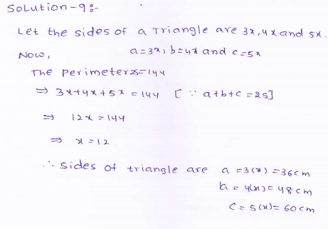 RD-Sharma-class 9-maths-Solutions-chapter 12 - Herons Formulae -Exercise 12.1 -Question-9
