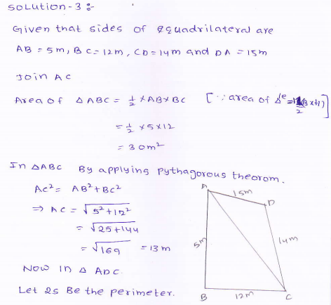 RD-Sharma-class 9-maths-Solutions-chapter 12 - Herons Formulae -Exercise 12.2 -Question-3