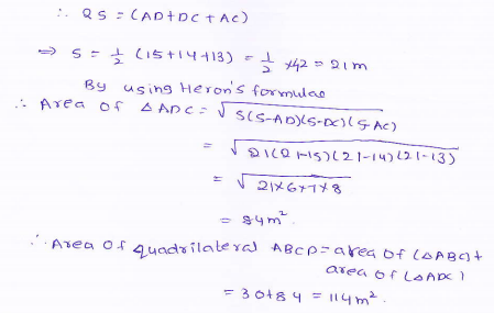 RD-Sharma-class 9-maths-Solutions-chapter 12 - Herons Formulae -Exercise 12.2 -Question-3_1
