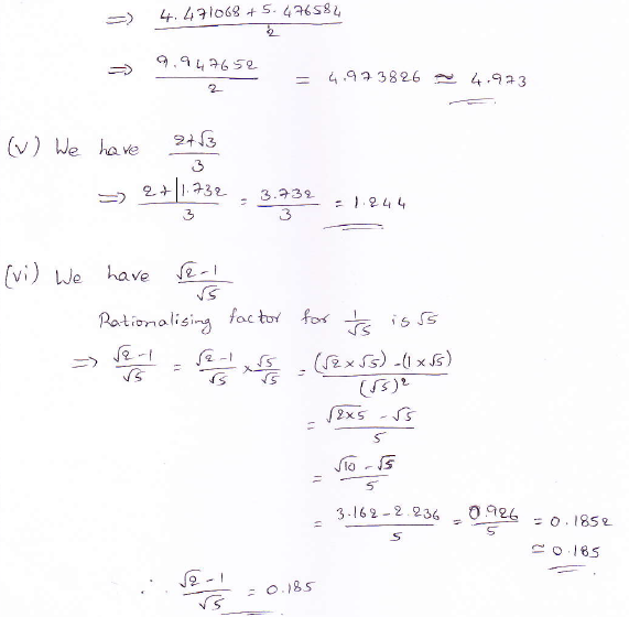 RD Sharma class 9 maths Solutions chapter 3 Rationalisation Exercise 3.2 Question 2 (iv)_1