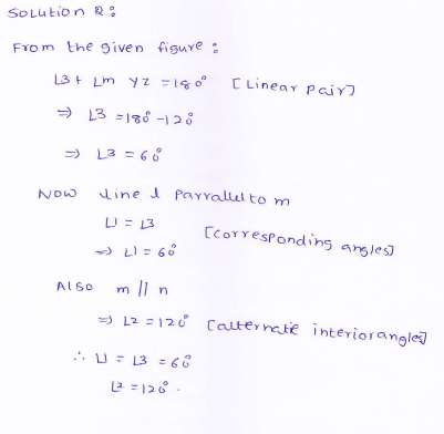 RD-Sharma-class 9-maths-Solutions-chapter 8 - Lines and Angles -Exercise 8.4 -Question-2