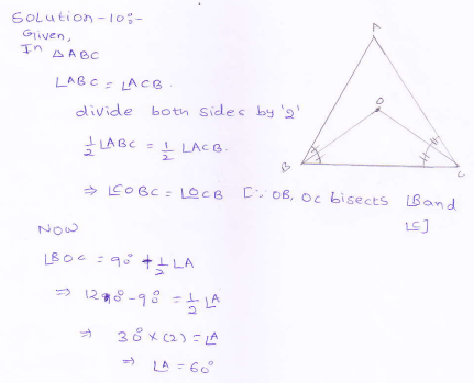 RD-Sharma-class 9-maths-Solutions-chapter 9 - Traingles and Its Angles -Exercise 9.1 -Question-10