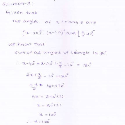 RD-Sharma-class 9-maths-Solutions-chapter 9 - Traingles and Its Angles -Exercise 9.1 -Question-3