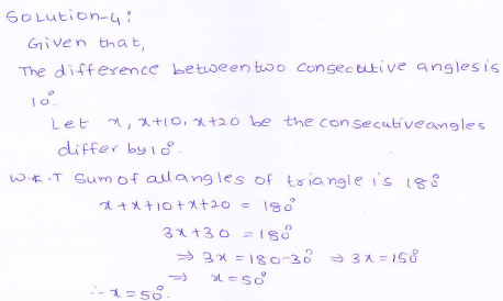 RD-Sharma-class 9-maths-Solutions-chapter 9 - Traingles and Its Angles -Exercise 9.1 -Question-4