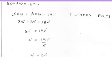 RD Sharma Class 7 Solutions 14.Lines and angles Ex-14.1 Q 27