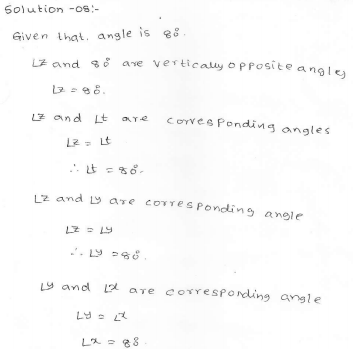 RD Sharma Class 7 Solutions 14.Lines and angles Ex-14.2 Q 8