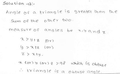 RD Sharma Class 7 Solutions 15.Properties of triangles Ex-15.2 Q 13