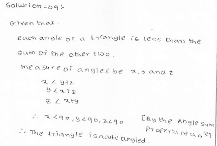 RD Sharma Class 7 Solutions 15.Properties of triangles Ex-15.2 Q 9