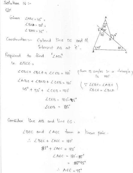 RD Sharma Class 7 Solutions 15.Properties of triangles Ex-15.3 Q 16 iii