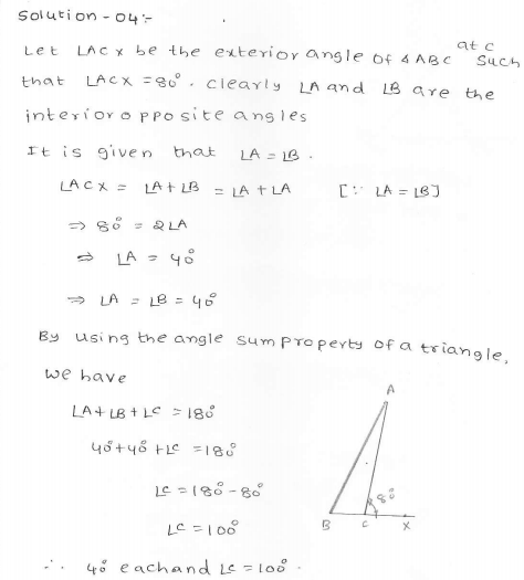 RD Sharma Class 7 Solutions 15.Properties of triangles Ex-15.3 Q 4