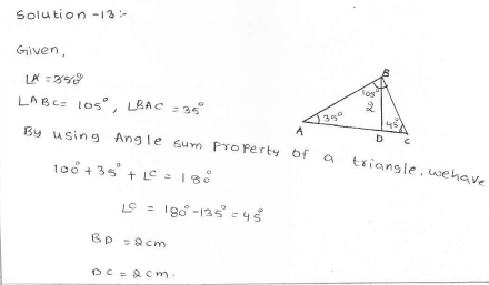 RD Sharma Class 7 Solutions 15.Properties of triangles Ex-15.5 Q 13