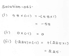 RD Sharma class 7 solutions 1.Integers Ex-1.1 Q 5