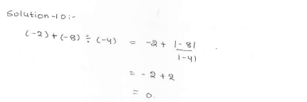 RD Sharma class 7 solutions 1.Integers Ex-1.3 Q 10