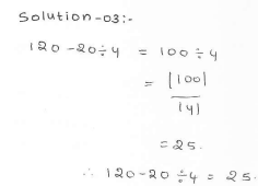 RD Sharma class 7 solutions 1.Integers Ex-1.3 Q 3
