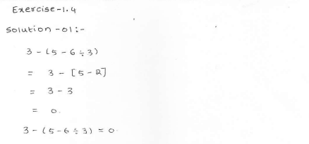 RD Sharma class 7 solutions 1.Integers Ex-1.4 Q 1