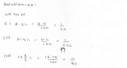 RD Sharma class 7 solutions 11.Percentage Ex-11.2 Q 2