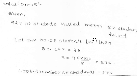 RD Sharma class 7 solutions 11.Percentage Ex-11.6 Q 15