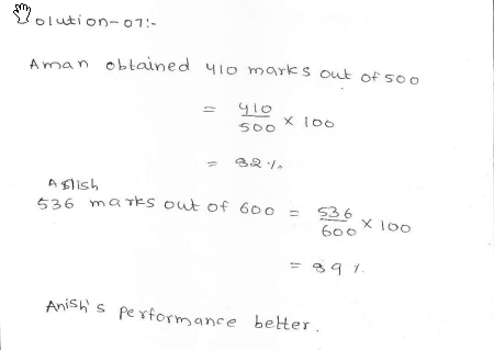 RD Sharma class 7 solutions 11.Percentage Ex-11.6 Q 7