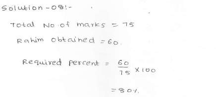 RD Sharma class 7 solutions 11.Percentage Ex-11.6 Q 8
