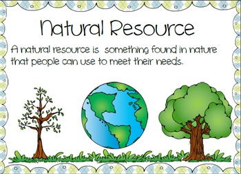 three types of natural resources