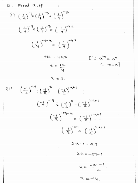 RD Sharma Class 8 Solutions Chapter 2 Powers Ex 2.2 Q 12