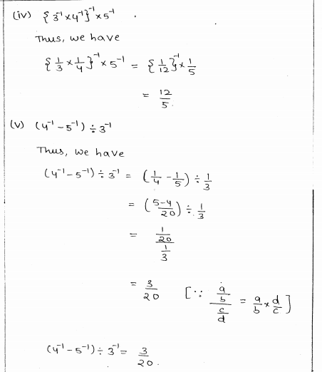 RD Sharma Class 8 Solutions Chapter 2 Powers Ex 2.2 Q 4 i