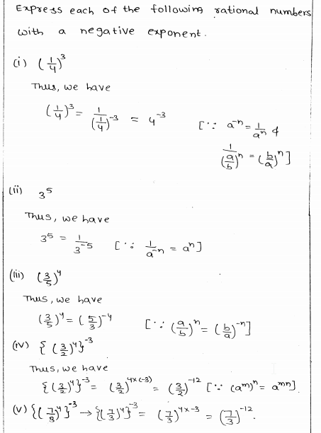 RD Sharma Class 8 Solutions Chapter 2 Powers Ex 2.2 Q 5