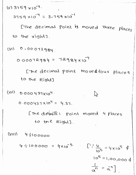 RD Sharma Class 8 Solutions Chapter 2 Powers Ex 2.3 Q 1 i