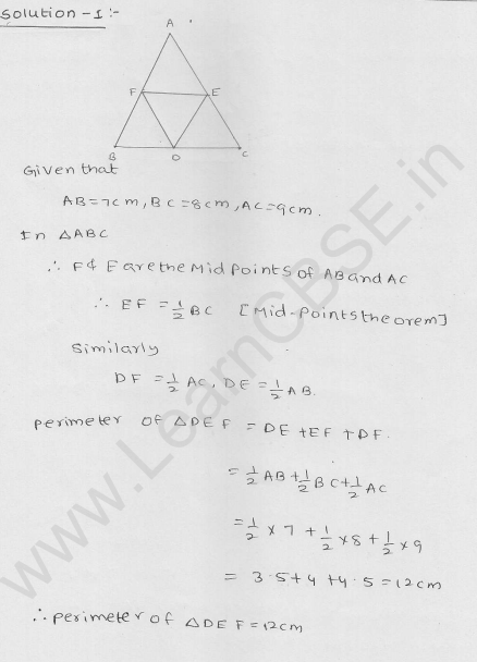 RD Sharma Class 9 Solutions Chapter 14 Quadrilaterals Ex 14.4 1