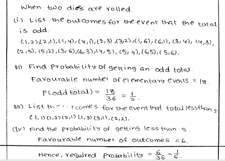 RD Sharma class 8 Solutions Chapter 26 Data Handling-IV Probability Ex 26.1 Q 18