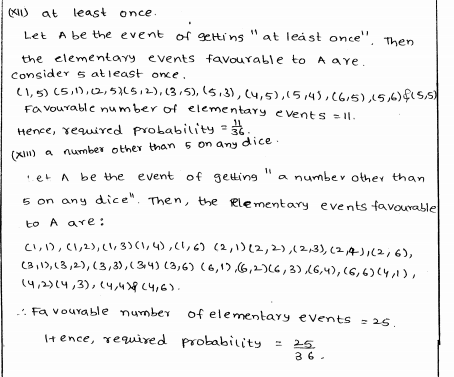 RD Sharma class 8 Solutions Chapter 26 Data Handling-IV Probability Ex 26.1 Q 3 iv
